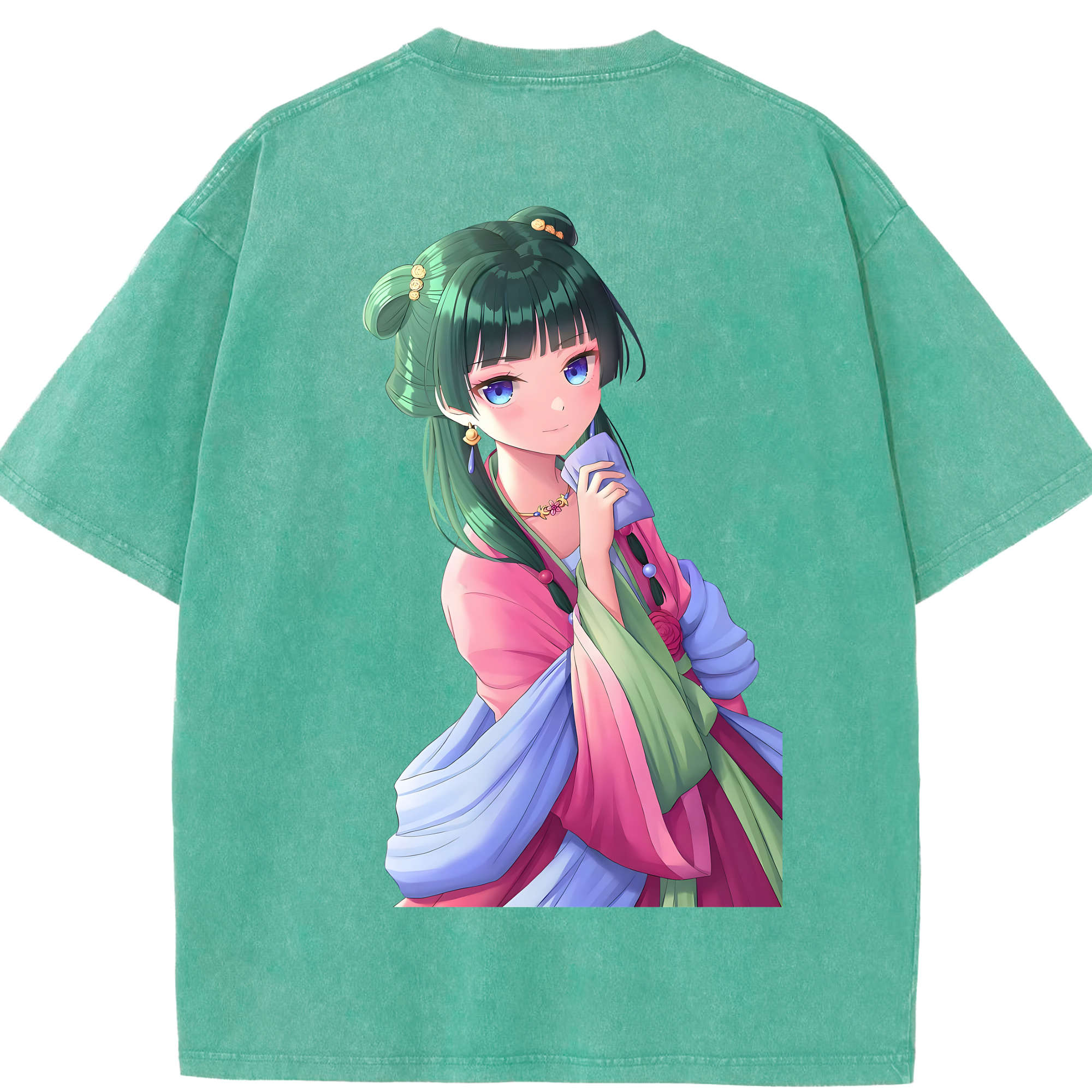 （画像用） 薬屋のひとりごと The Apothecary Diaries 綿100% ヴィンテージ風 半袖Tシャツ（背面プリント）